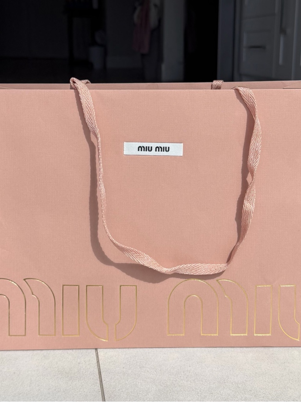 Miu Miu Pink Gift Set Shoe Box Dust Bags Ribbon Shopping Bag Authentic Designer - Picture 2 of 16